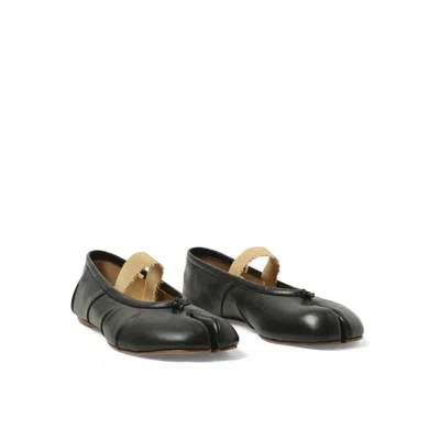 Maison Margiela Alexander Mcqueen Pastel Pink Raffia Tread Slick Sneakers In Black