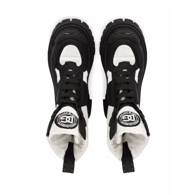 Dolce & Gabbana Chunky Sole Ankle Boots In Black