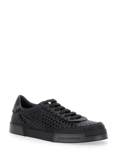 Dolce & Gabbana Dolce&gabbana Men Portofino Yacht Sneakers In Black