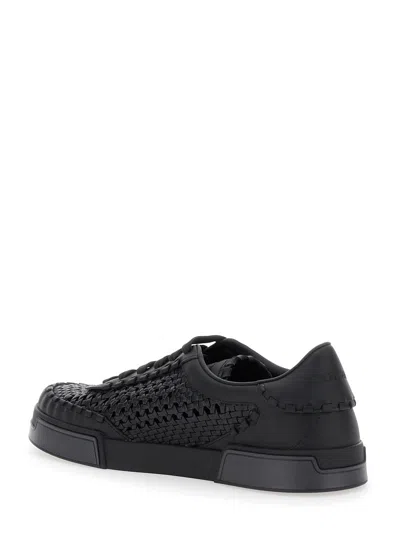 Dolce & Gabbana Dolce&gabbana Men Portofino Yacht Sneakers In Black