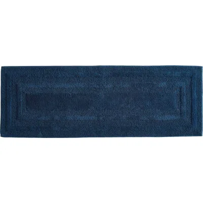 Eddie Bauer Logan Cotton Tufted Bath Runner Rug, 22" X 60" In Dark Blue