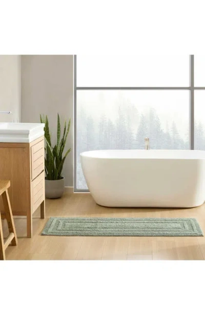 Eddie Bauer Logan Cotton Tufted Bath Rug In Green