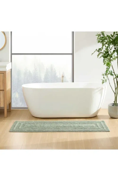 Eddie Bauer Logan Cotton Tufted Bath Rug In Green