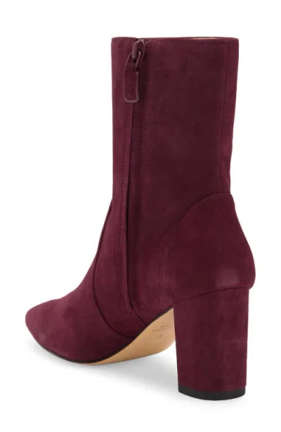 Stuart Weitzman Renegade Block Heel Bootie In Cabernet