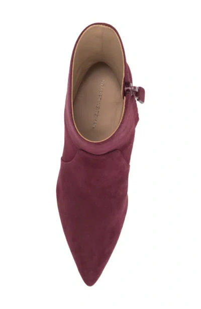 Stuart Weitzman Renegade Block Heel Bootie In Cabernet