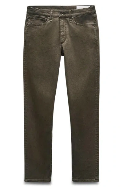 Rag & Bone Straight-leg Cotton Jeans In Brown