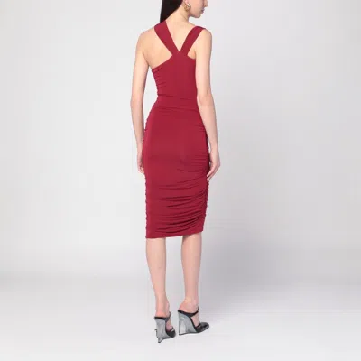 Isabel Marant One-shoulder Ethel Dress In Light Burgundy In Purple
