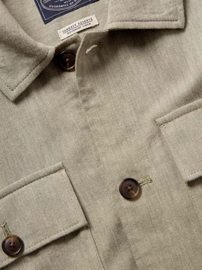 Faherty Movement Shirt Jacket In Sage Cliff