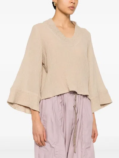 By Malene Birger Moon Blouse In Neutrals