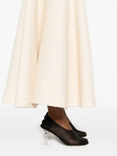 Khaite Mellie Maxi Dress In Neutrals