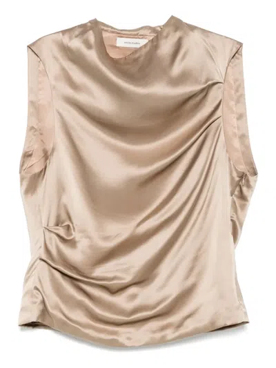 Entire Studios Draped Top In Brown