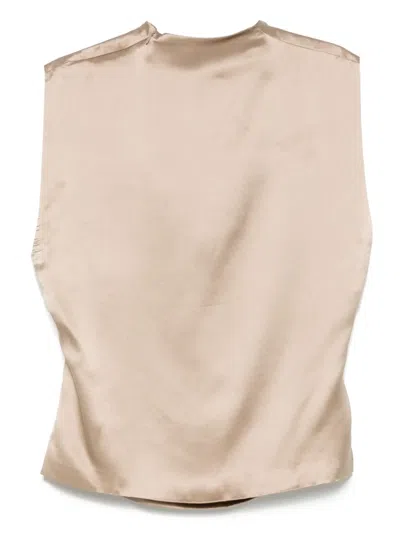 Entire Studios Draped Top In Brown