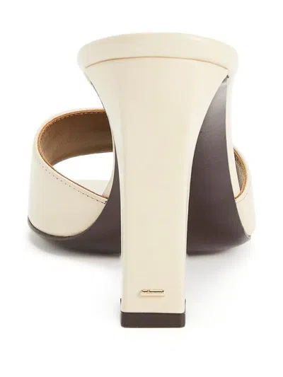 Giuseppe Zanotti 90mm Talia Square-toe Mules In Neutrals