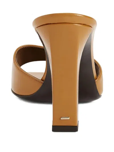 Giuseppe Zanotti 90mm Talia Square-toe Mules In Orange