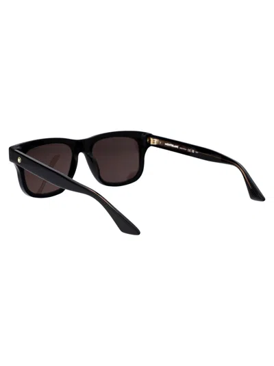 Montblanc Mb0319s Sunglasses In 001 Black Black Grey