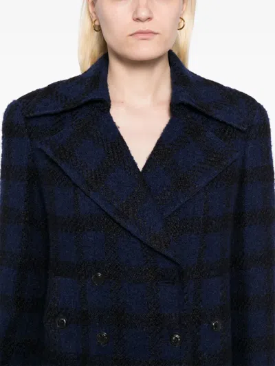 Pre-owned Chanel 1996 Double-breasted Jacket In Blue