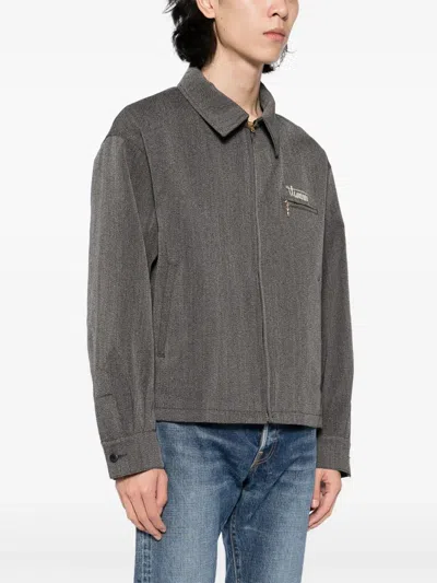 Visvim Long Sleeve Jacket In Gray