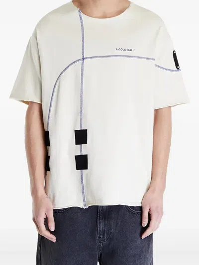A-cold-wall* Intersect Cotton T-shirt In White