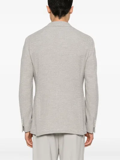 Breras Milano Single-breasted Blazer In Grey