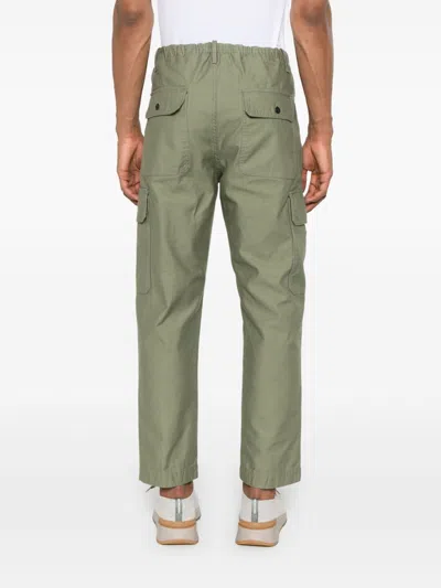 Incotex Belt Loops Slacks In Olive Green