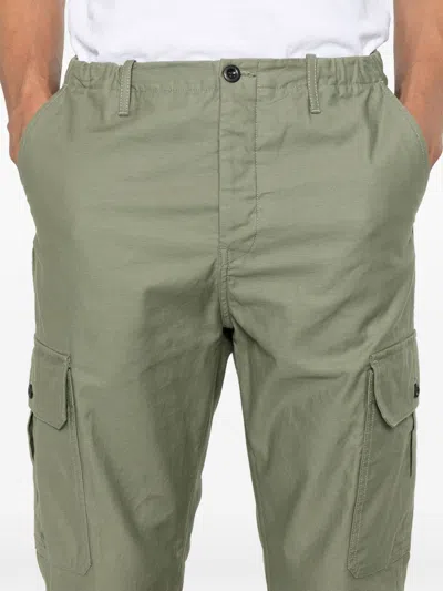 Incotex Belt Loops Slacks In Olive Green
