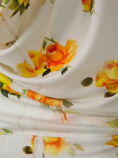 Acne Studios Floral Pattern Top In White