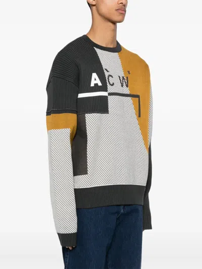 A-cold-wall* A Cold Wall* 'geometric' Sweater In White