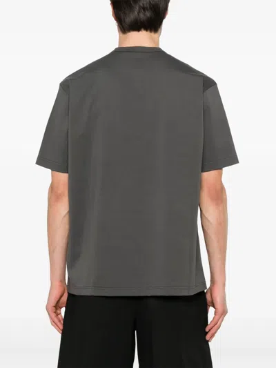 Junya Watanabe Patchwork Cotton Jersey T-shirt In Grey