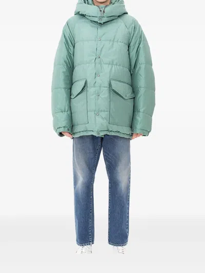 Visvim Kodiak "green" Down Jacket In Lt Green