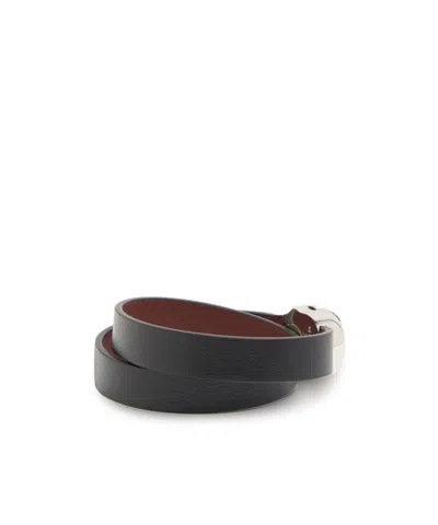 Alexander Mcqueen Skull Double Wrap Bracelet In Black