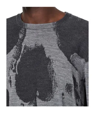 Alexander Mcqueen Alexander Mc Queen Skull Wool Sweater In Grey