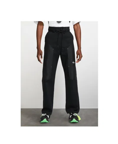 Nike Black Logo-printed Functional Pants In Black