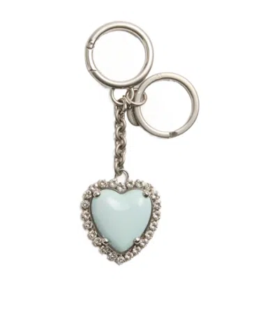 Valentino Coeur Hyperbole Bag Charm With Keychain In Multicolor