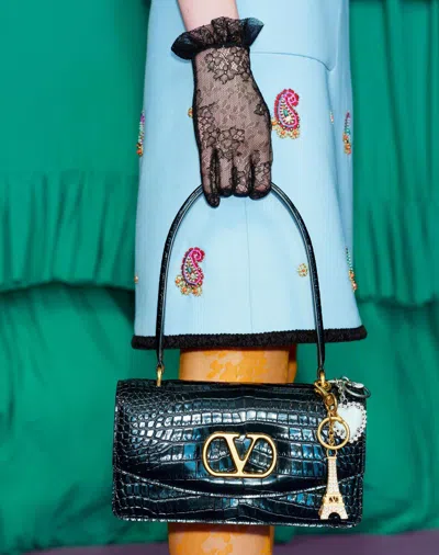 Valentino Coeur Hyperbole Bag Charm With Keychain In Multicolor