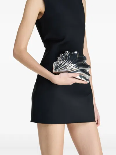 Jw Anderson Women's Shell Clutch In Silver