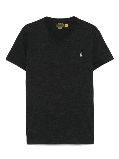 Polo Ralph Lauren Ralph Lauren Crew Neck T Shirt Black In Black
