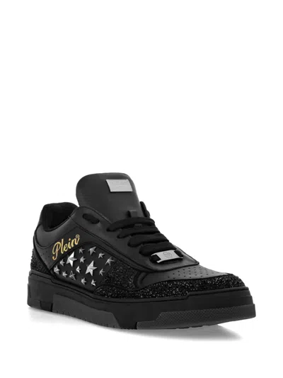 Philipp Plein Stud-embellished Sneakers In Black
