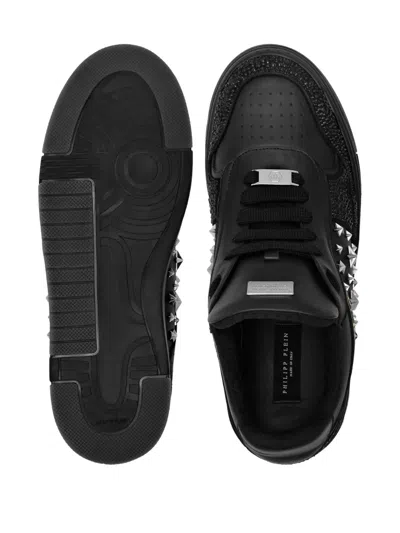 Philipp Plein Stud-embellished Sneakers In Black