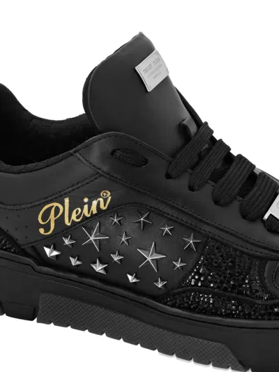 Philipp Plein Stud-embellished Sneakers In Black