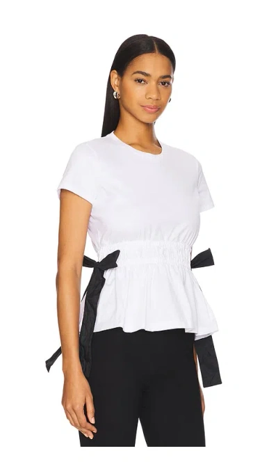 Marques' Almeida Gathered T-shirt White In 白色