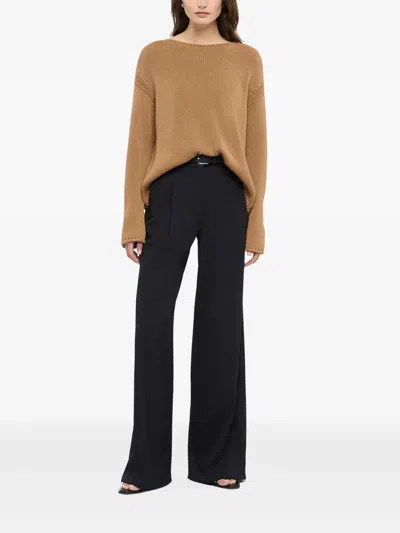 Another Tomorrow Recycled-cashmere And Wool-blend Sweater In Brown