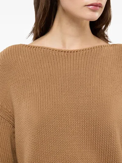 Another Tomorrow Recycled-cashmere And Wool-blend Sweater In Brown