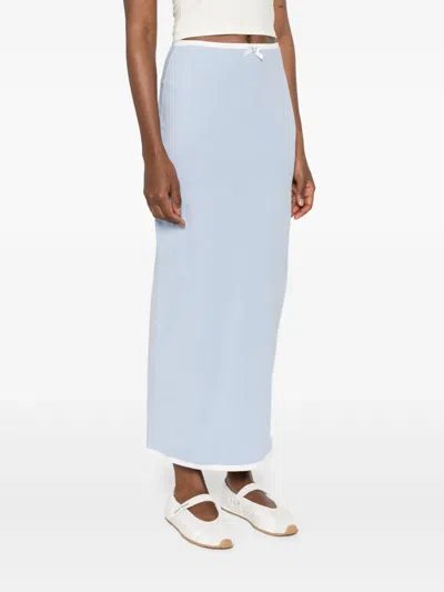 Rowen Rose Minirock Mit Applikationen In Blue