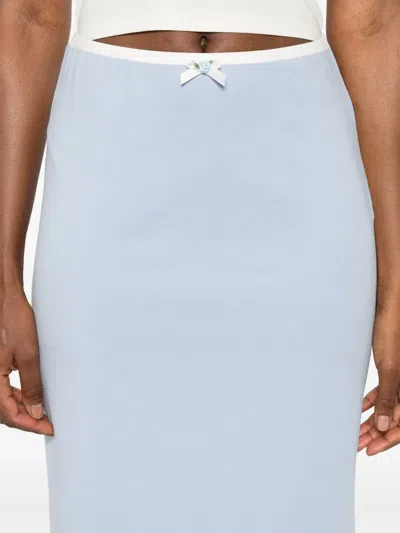 Rowen Rose Minirock Mit Applikationen In Blue