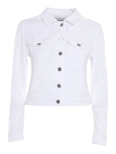 Dondup Collared Button Jacket In White