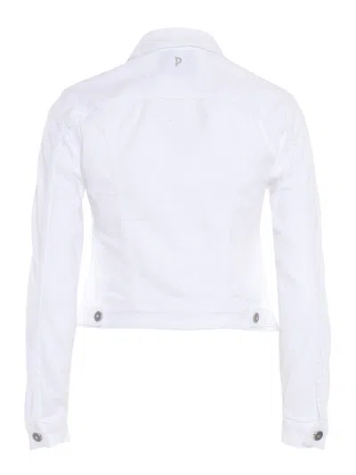 Dondup Collared Button Jacket In White