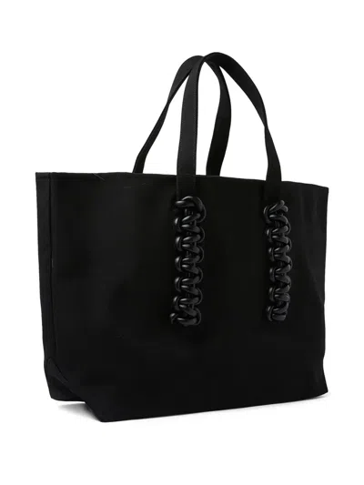 Kara Cobra Carryall Tote Bag In Black