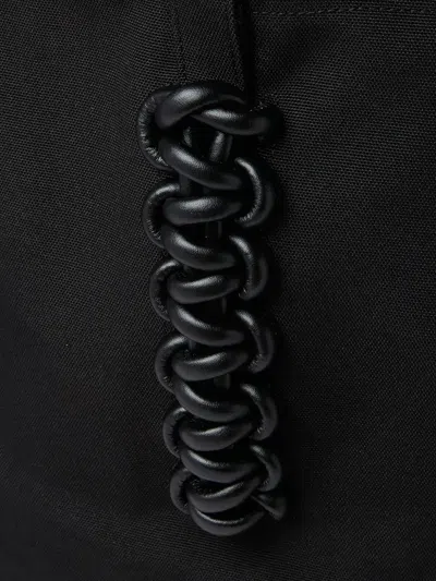 Kara Cobra Carryall Tote Bag In Black