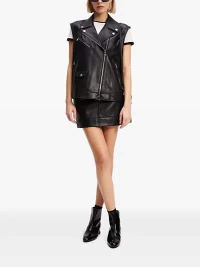 Karl Lagerfeld Ikon Contrast Piping T-shirt In White