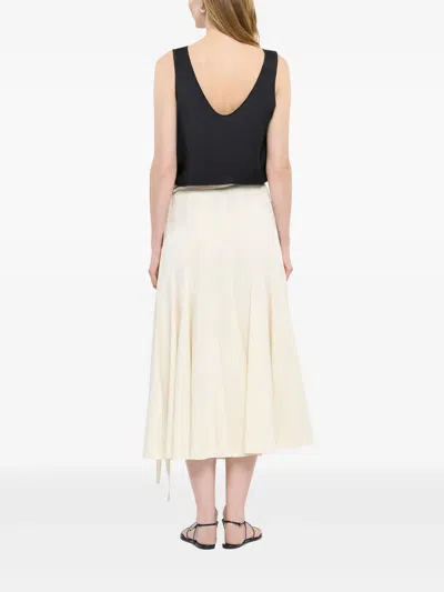 拼接裹身式半身裙